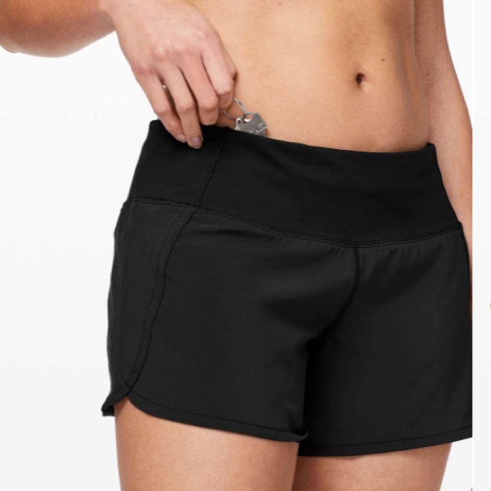 Lululemon Run Times Short II 4" Black